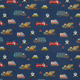 Baumwoll Webware Bill Fahrzeuge - 744 jeansblau